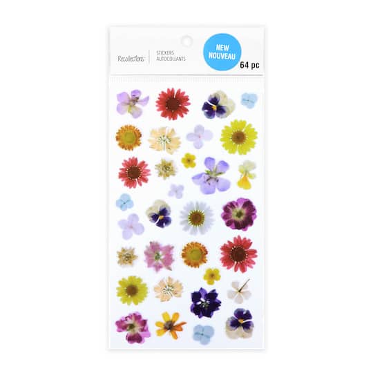 12 Pack: Dried Flower Stickers by Recollections™